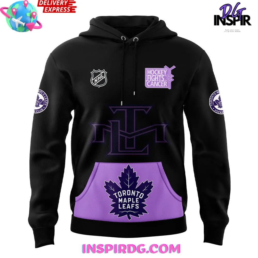 -Toronto Maple Leafs x Hockey Fights Cancer 2024 Hoodie