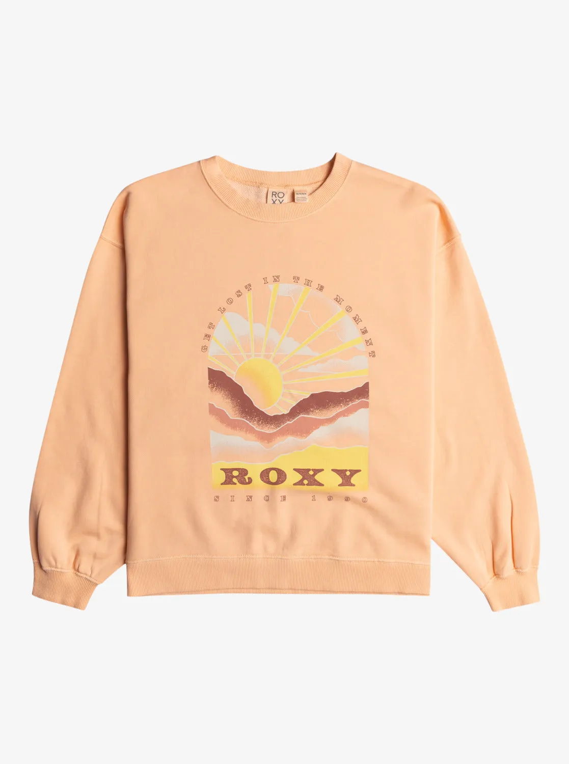 Girls 4-16 Lineup Crew Neck Terry Sweatshirt - Peach Parfait